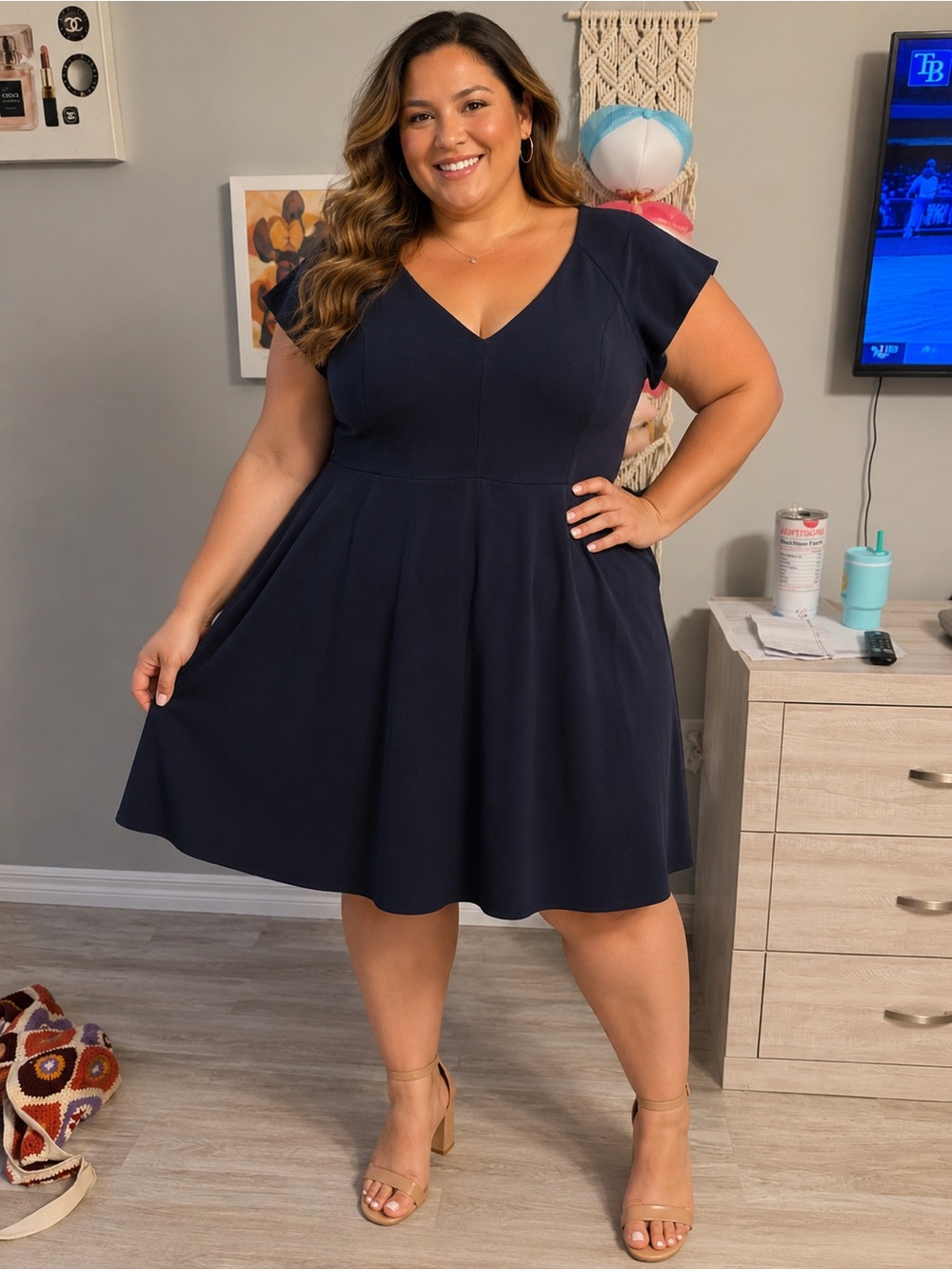 ModCloth navy blue dress size 2X